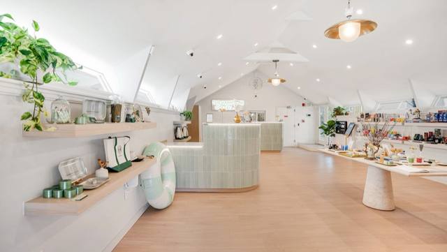 The Hamptons Collective interior with vaulted ceiling, Southampton